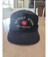 Vtg Detroit Steel Products Hat Cap Mens Black Snapback - $16.46 CAD