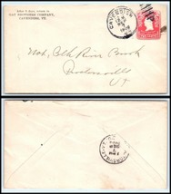 1906 US Cover - Gay Brothers Co, Cavendish, Vermont to Proctorsville, VT Q5 - $2.96