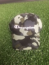 Champion Authentic Adjustable Hat Camouflage Black Blue Green NWT - £15.76 GBP