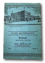 Rare 1977 International Correspondence School ~ Basic Mathematics Decimals [Hard - £30.37 GBP