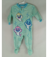 Baby Shark Green Blue Blanket Sleeper Pajamas 18M - €5,11 EUR
