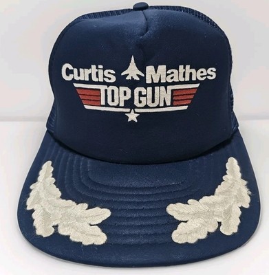 VTG Top Gun Snapback Trucker Hat Curtis Mathes Mesh Cap  - $19.75