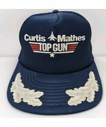 VTG Top Gun Snapback Trucker Hat Curtis Mathes Mesh Cap  - $380.78 MXN