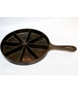 BSR Vintage 8-Wedge Cast Iron Cornbread Skillet - EARLY MODEL, No ID/USA... - £23.07 GBP