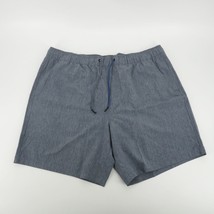 Eddie Bauer Men's Woven Tech Elastic Waist Blue Shorts XXL NWT $60 - $23.76