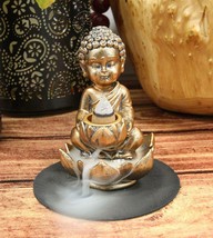 Ebros Little Baby Jizo Buddha Backflow Incense Cone Burner Holder Statue... - $15.99
