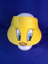 VINTAGE 1998 Looney Tunes Tweety Bird Visor Hat Adult Mens Yellow Tennis... - £29.41 GBP