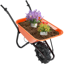 VEVOR Electric Wheelbarrow Cart, 500W, 5 Cu. Ft. Load &amp; 330 lbs Capacity - $409.90