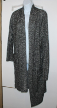 Brittany Black woman’s Black pockets Open cardigan sweater Size large - £15.46 GBP