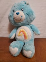 Care Bear Wish Bear 1983 Plush 13&quot; Kenner Rainbow Shooting Star Blue Vintage  - £10.49 GBP