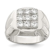 Silver  Men&#39;s CZ Ring QR2439 - $3,817.85 MXN