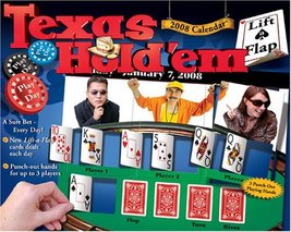 Texas Hold em 2008 Lift-a-flap Calendar Accord Publishing - $59.35
