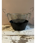 Vintage German Deep Fat Fryer With Metal Fat/Oil Pan &amp; Basket - $74.65