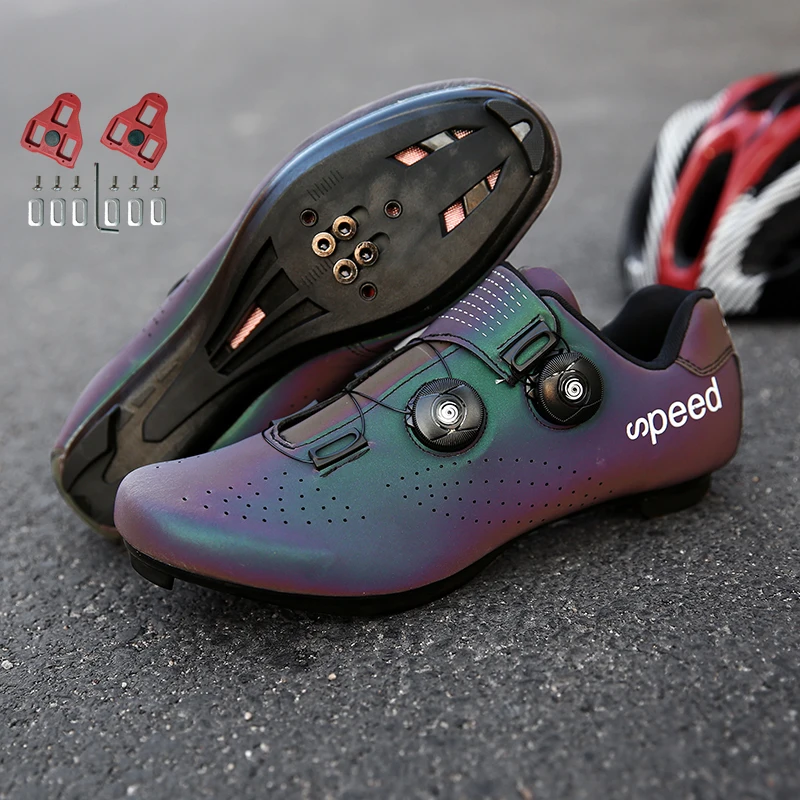 Cycling Shoes Speed Road Sneaker Men&#39;s Flat Bicycle Footwear  Cleat Mtb Bike Mou - $136.91