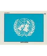 1991 Desert Storm Topps Flag Stickers UNITED NATIONS # 33 - £1.36 GBP