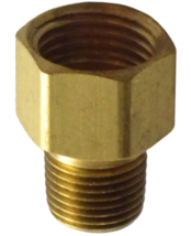 Brass Inverted Flare Brake Line Adapter Fitting 1/4 NPT Male to 5/8-18 F... - $8.98