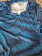Oakley Golf Polo Shirt Xl Blue Black Htf Euc Excellent - £11.73 GBP