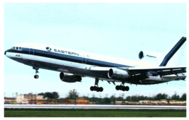 Eastern Airlines Lockheed L 1011 at Miami International 1973 Airplane Po... - $9.89
