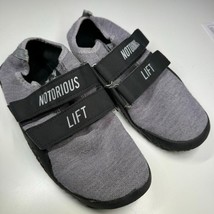 Notorious Lift Gen 2 Deadlift Shoes Gray Sumo Slippers Sz 38 EU (US - 7W... - $49.99