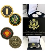 2pcs Army Rank 2LT 2nd O-2 And Infantry Division Coin - $53.15