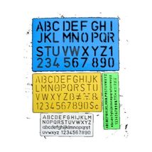 Anker International Stationary Lettering Stencil  - $10.00