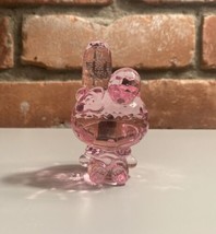 Sanrio Acrylic Crystal My Melody Pink Figurine Diamond Cut Fukuya Hong Kong - $16.83
