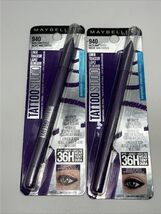 2 pack Maybelline Tattoo Studio Waterproof Eyeliner Pencil, 940 Rich Ame... - $19.79