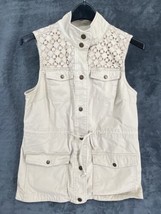 Liz Claiborne Size 8 Women&#39;s Snap Button Sleeveless Vest Jacket - $14.24