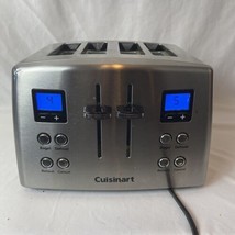 Cuisinart CPT-435 4-Slice Electric Bread Bagel Defrost Stainless Steel T... - $23.33