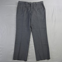 Mantoni 36 x 30 Gray Heather Superfine Wool Suit Slacks Mens Dress Pants - $19.99