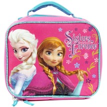 Disney Frozen Sisters Forever Pvc &amp; Lead-Safe Girls Insulated Lunch Tote Box - £8.61 GBP