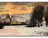 Inverno Orizzontale Whittier Neve Rilegatura Citazione Unp DB Cartolina Y9 - $5.08