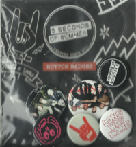 5 Seconds Of Summer 2015 Button Badge Pack (6) Official Merchandise Sealed 5SOS - $8.53