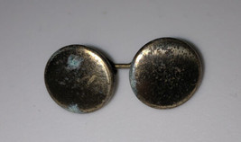 Set Of 2 Miniature Flat Brass Civil War Era Buttons - £5.43 GBP