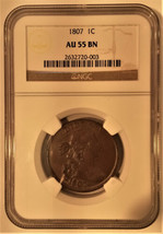 Blue Chip Quality 1807 Draped Bust Large Cent AU-55 Brown AM024 - £3,336.43 GBP