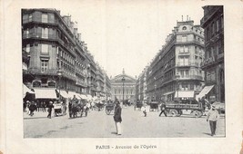 Paris France~Avenue De L&#39;opera~Postcard - £6.10 GBP