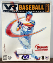 Vr Baseball 2000 Pc CD-ROM Big Box Sealed Video Game Anaheim La Angels Cover - £15.81 GBP