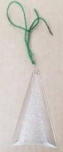 Frosted Bubble Christmas Tree Christmas Ornament Plastic Modern Clear Vintage - £9.83 GBP