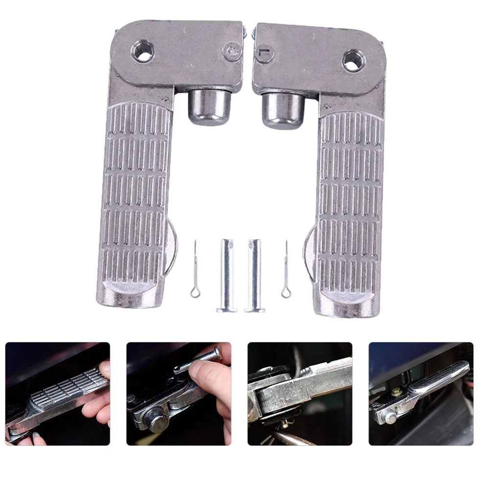 Motorcycle Pegs Electric Pedal with Rest Highway Footpegs For Motorcycle - $7.93