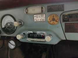 PORSCHE 356 Radio Classic Car Vintage Style AM FM iPod Bluetooth USB Ivory Knobs - £288.62 GBP