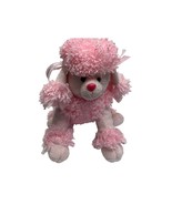Aurora Plush Pink Poodle Dog Stuffed Animal Toy Spaghetti 11 in Length - £19.41 GBP