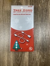 Christmas Tree Cord Electric 15 Foot Extention Cord with Nine Outlets White - $9.99
