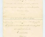 Wedding Invitation Charleston Maine June 25, 1894 Walter Frank Foss Hatt... - £21.79 GBP