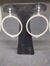Swarovski Crystal Hoop Earrings with Titanium Post - $14.85