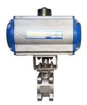 AIR-CON C-SR63 PNEUMATIC ACTUATOR WITH FLO-TITE  1-1/4 STAINLESS BALL VALVE - £163.89 GBP