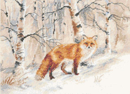Winter Day Fox Cross Stitch Pattern DMC DIY ***LOOK*** - $2.95