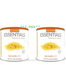 2 Pack - Essentials Pasta Noodles 1lb 6oz #10 Cans Emergency Long Term, 25 Year  - £39.48 GBP