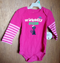 Fashion Holiday Baby Clothes 6M-9M Newborn Girl Wickedly Cute Halloween Creeper - £7.50 GBP