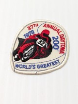 Vintage 1978 Daytona 200 Jacket Patch World&#39;s Greatest Motorcycle Races ... - $11.38