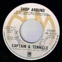 Captain &amp; Tennille Shop Around 45 rpm Butterscotch Castle - $4.11